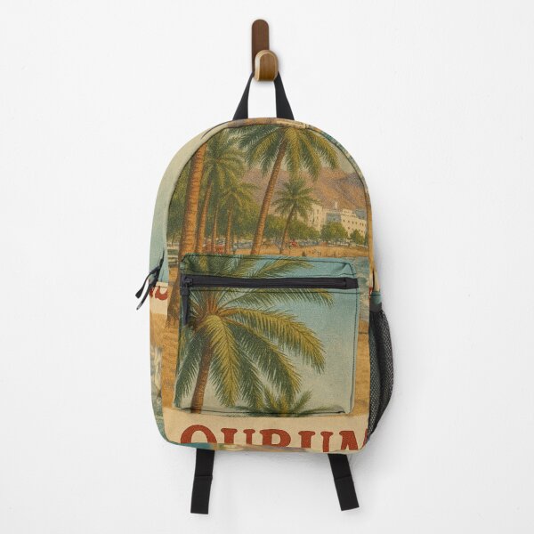 Item preview, Qurum Beach Oman – Palms and Coastal Cityscape in Muscat designed and sold by Places On Earth.
