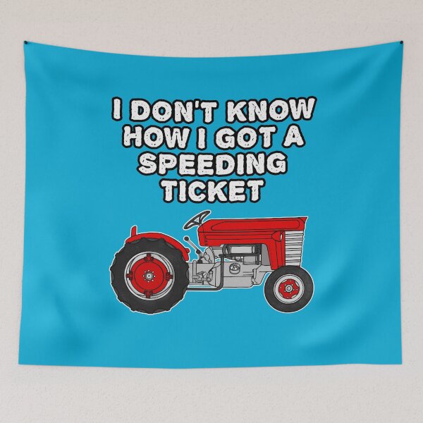 Item preview, Vintage Tractor, Speeding Ticket, Farmer Funny designed and sold by doodlerob.