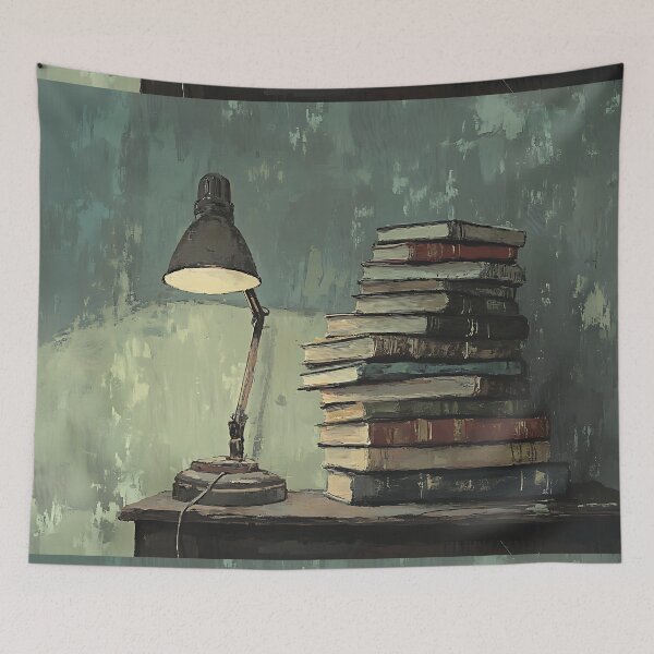 Item preview, Bookworm Art: Book Pile Reading Light designed and sold by bapupa.