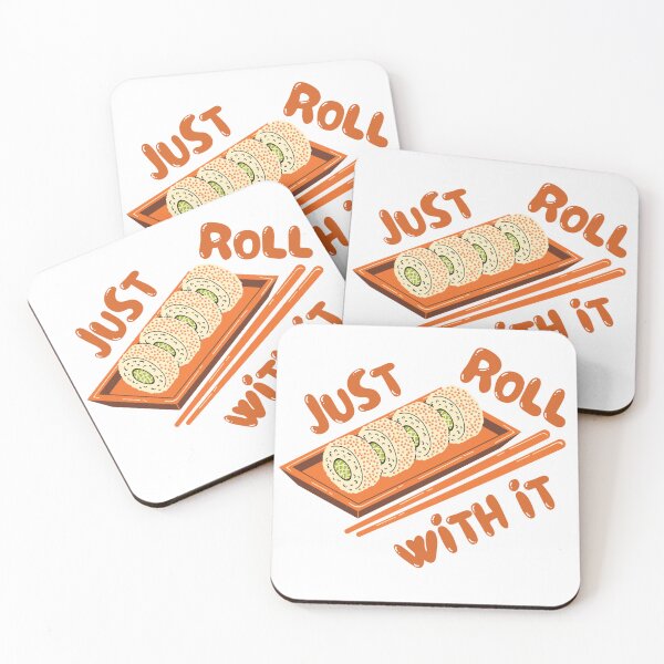 Item preview, Just Roll With It Sushi Roll designed and sold by Hyunnibear.