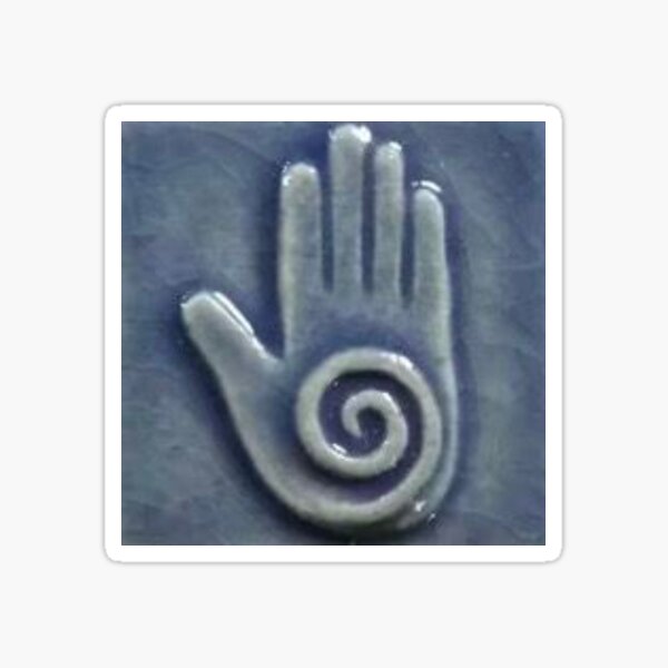 Item preview, Baby Blue Spiral Hand Accent Tile designed and sold by Palace  Seven.