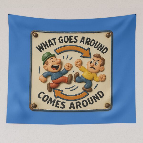Item preview, What you sow, you will reap – Humorous karma art designed and sold by Girih.