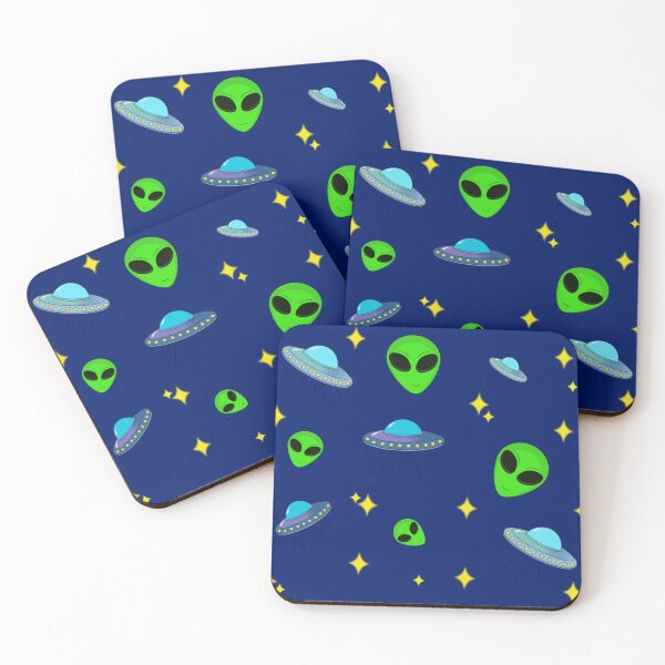 Item preview, Ufo and aliens cartoon style  designed and sold by PrintPlanetica.