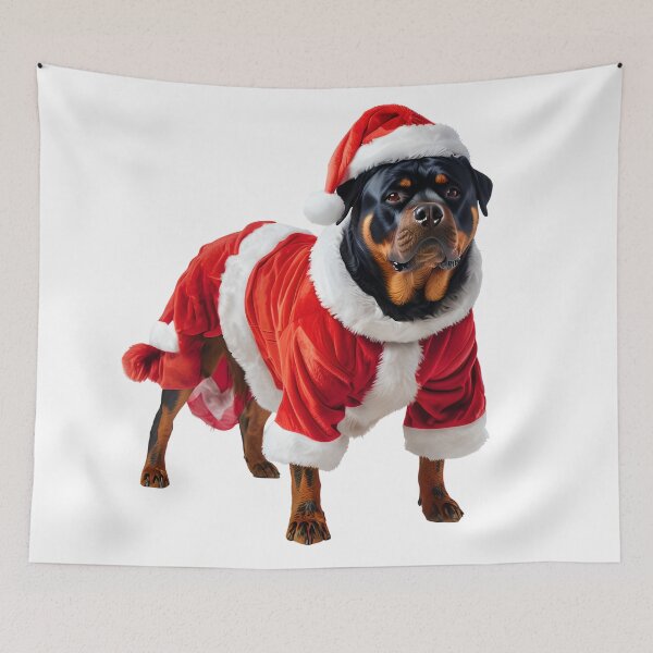Artikelvorschau, Weihnachten Rottweiler Weihnachtsmann entworfen und verkauft von MountAshDesigns.