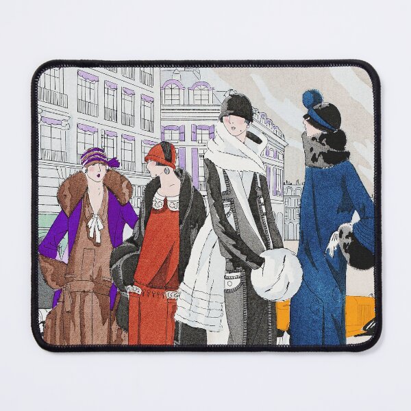 Item preview, Vintage 1920s Fashionable Flappers In The City Print  designed and sold by Meliara Prints.