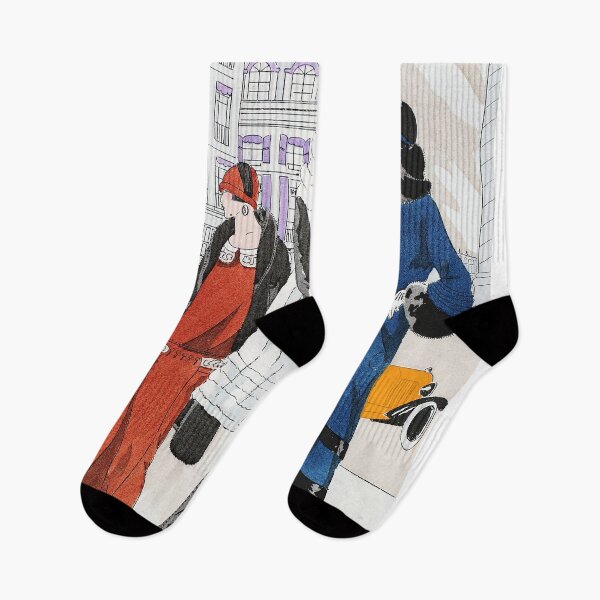 Item preview, Vintage 1920s Fashionable Flappers In The City Print  designed and sold by Meliara Prints.