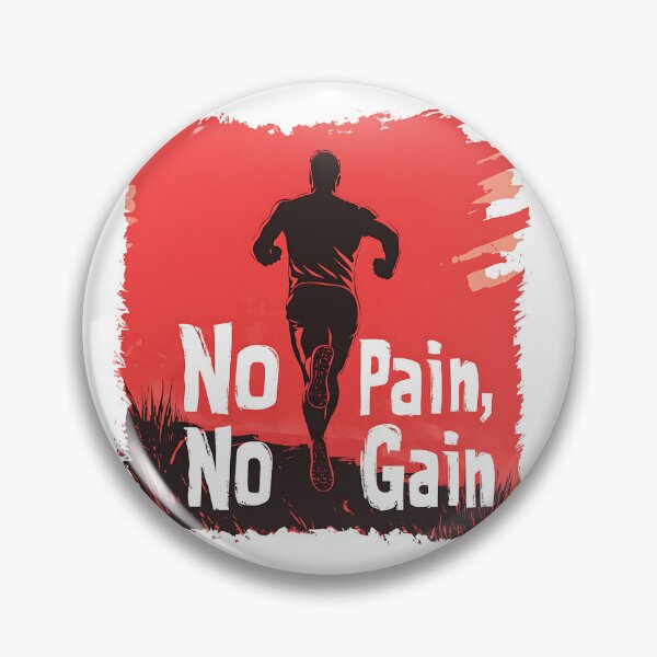 Item preview, No Pain, No Gain Motivational Runner Design designed and sold by ArtPetrenko90.