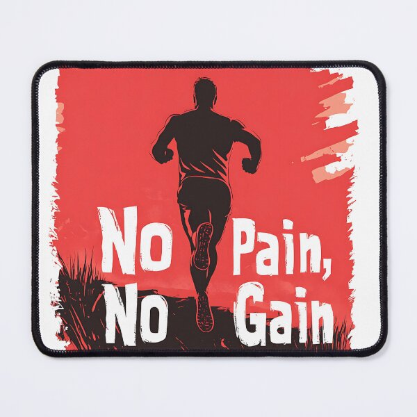 Item preview, No Pain, No Gain Motivational Runner Design designed and sold by ArtPetrenko90.