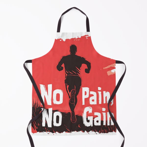 Item preview, No Pain, No Gain Motivational Runner Design designed and sold by ArtPetrenko90.
