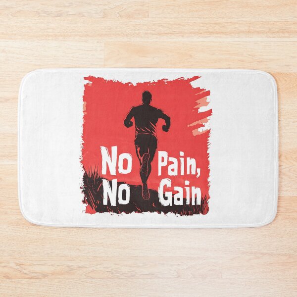 Item preview, No Pain, No Gain Motivational Runner Design designed and sold by ArtPetrenko90.