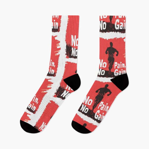 Item preview, No Pain, No Gain Motivational Runner Design designed and sold by ArtPetrenko90.