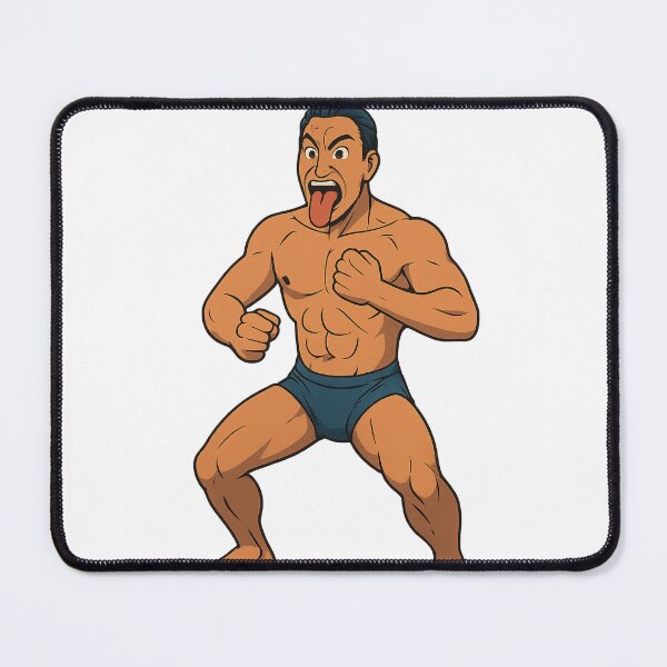 Item preview, Maori Haka Character – Fierce Tongue-Out Warrior Pose designed and sold by Places On Earth.
