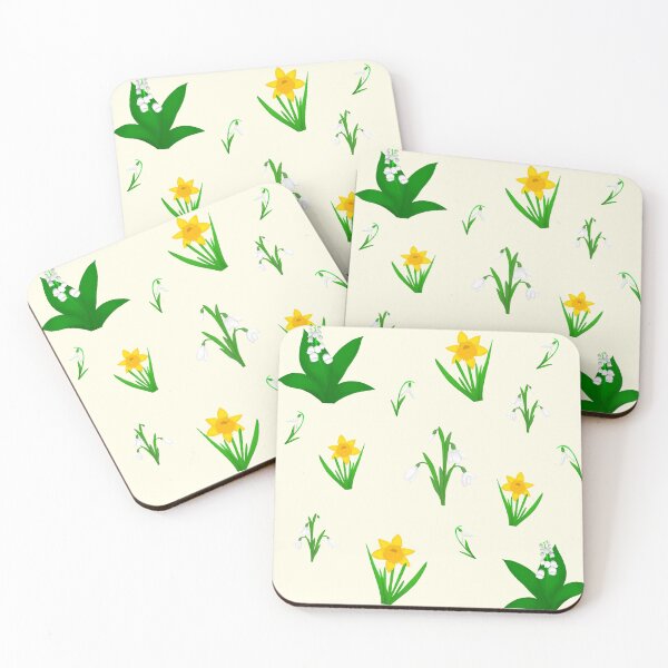 Item preview, Spring Blossom Floral Pattern – Daffodil, Snowdrop & Lily of the Valley Design designed and sold by Maya Draws Magic.