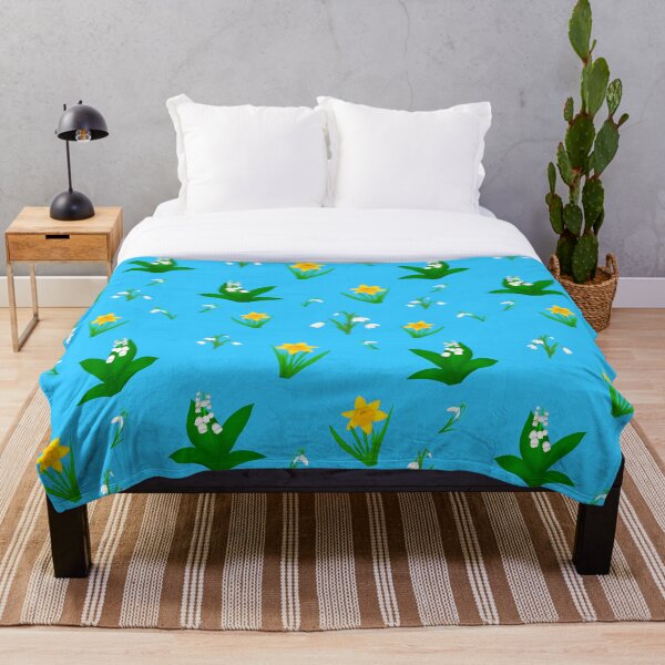 Item preview, Spring Blossom Floral Pattern – Daffodil, Snowdrop & Lily of the Valley Design designed and sold by Maya Draws Magic.