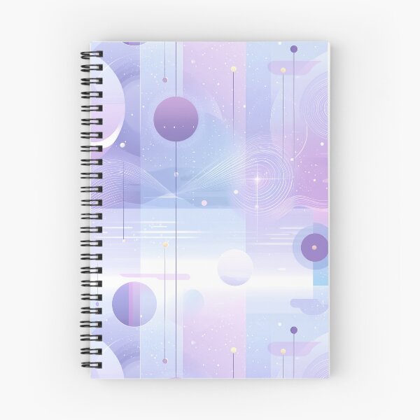 Item preview, Stellar Veil – Soft Pastel Geometry with Floating Orbs and Lightwave Motion designed and sold by Moisky Patterns.