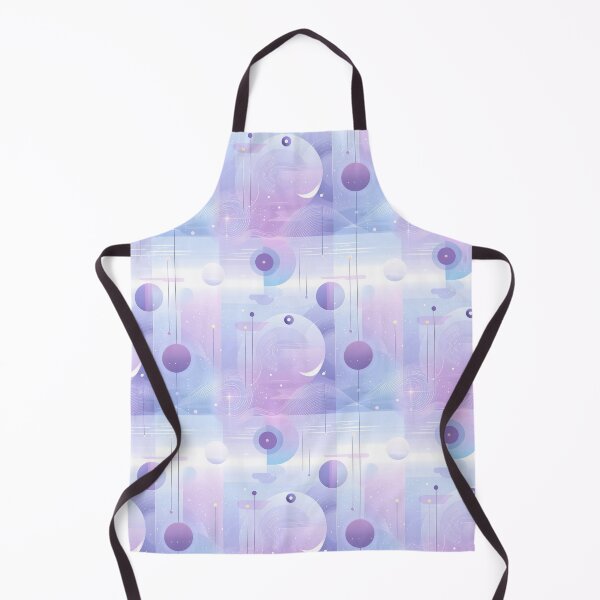 Item preview, Stellar Veil – Soft Pastel Geometry with Floating Orbs and Lightwave Motion designed and sold by Moisky Patterns.
