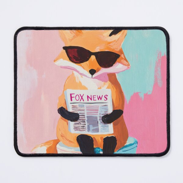 Item preview, Reading Fox on Toilet – Funny Retro Animal Bathroom Wall Art designed and sold by UtArt.