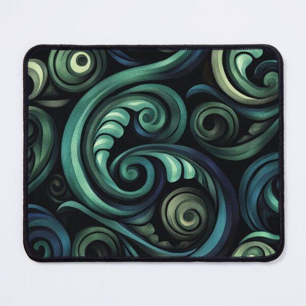 Item preview, New Zealand Paua Māori Pattern Koru Design 368 designed and sold by GrinGalore.