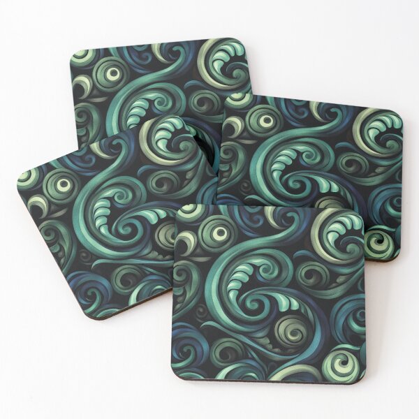 Item preview, New Zealand Paua Māori Pattern Koru Design 368 designed and sold by GrinGalore.