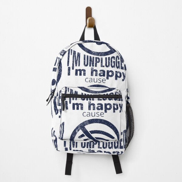 Item preview, I'm Happy Cause I'm Unplugged Vintage Digital Detox designed and sold by SplashTastic.
