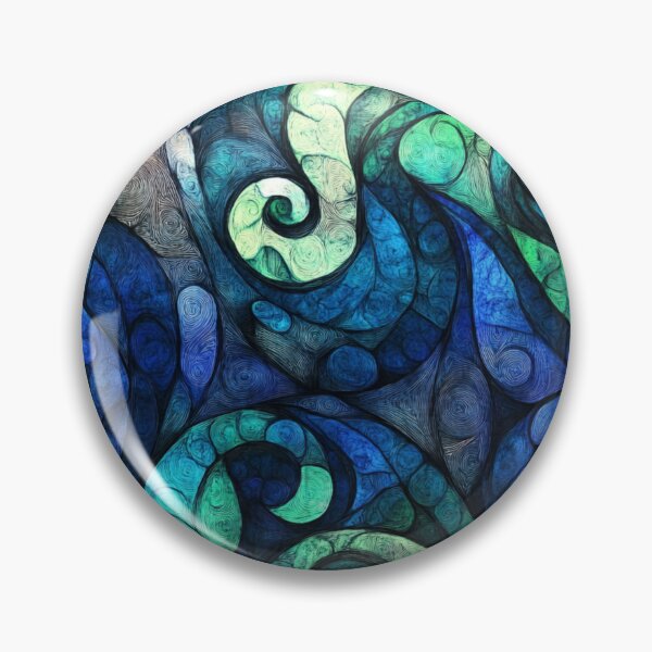 Item preview, New Zealand Paua Māori Pattern Koru Design 369 designed and sold by GrinGalore.