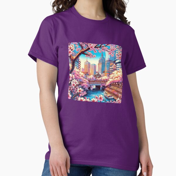 Item preview, Elegant Comic Style Sakura Flower Illustration – Vibrant AI Art for Clothing & Accessories, Perfect for Nature Lovers designed and sold by knalpot-design.