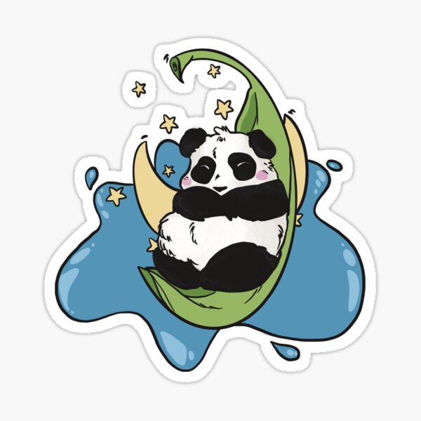 Sweet dreams, spleeping panda. Sticker