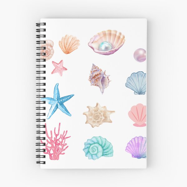 Item preview, Colorful Seashell Sticker Sheet – Ocean Aesthetic Beach Vibes designed and sold by MoonlightGarden.