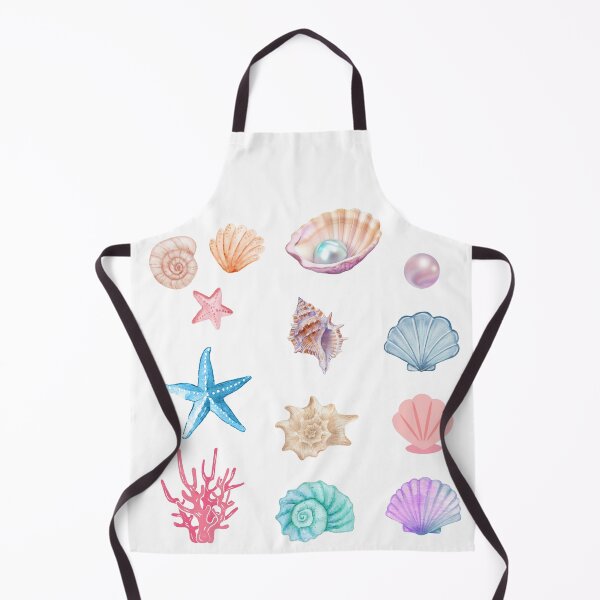 Item preview, Colorful Seashell Sticker Sheet – Ocean Aesthetic Beach Vibes designed and sold by MoonlightGarden.