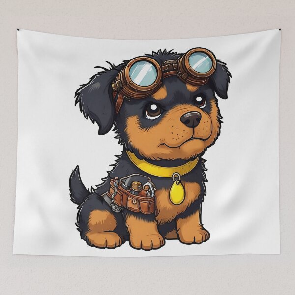 Item preview, SteamPunk Rottweiler Puppy designed and sold by MountAshDesigns.
