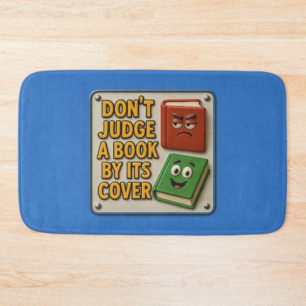Item preview, “Don’t judge a book by its cover” – Inspiring cartoon art designed and sold by Girih.