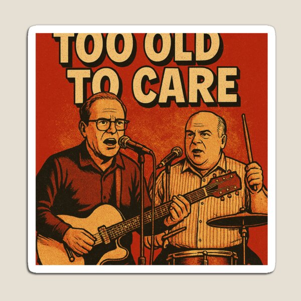 Aperçu de l'œuvre TOO OLD TO CARE VINTAGE créée et vendue par bebopmoi.