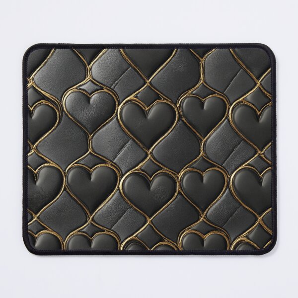 Item preview, Gold Black Hearts Case Pattern designed and sold by GrinGalore.