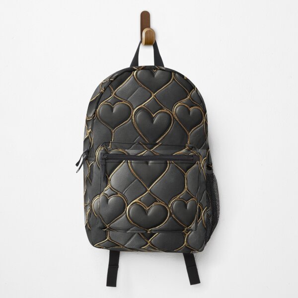 Item preview, Gold Black Hearts Case Pattern designed and sold by GrinGalore.