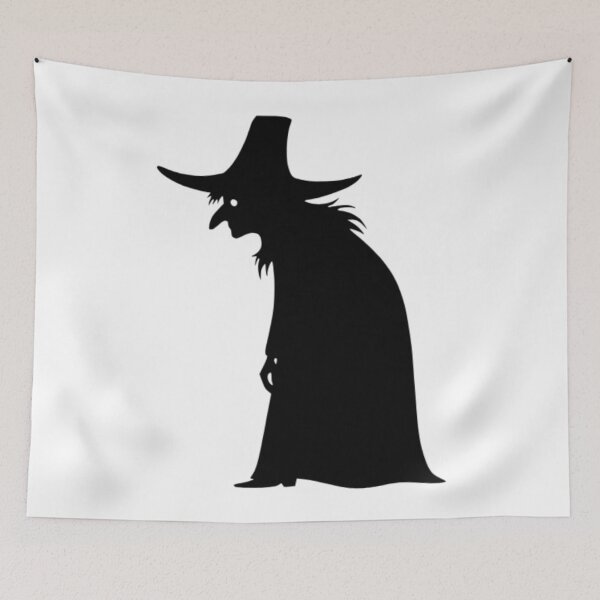 Item preview, Mysterious Witch Baba Yaga Silhouette - Slavic Baba Jaga Witch Folklore Art designed and sold by SlavicFolk.