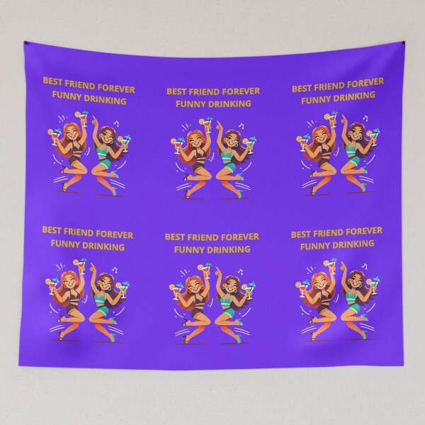 Item preview, Best Friend Forever Funny Drinking designed and sold by TrendsLook.