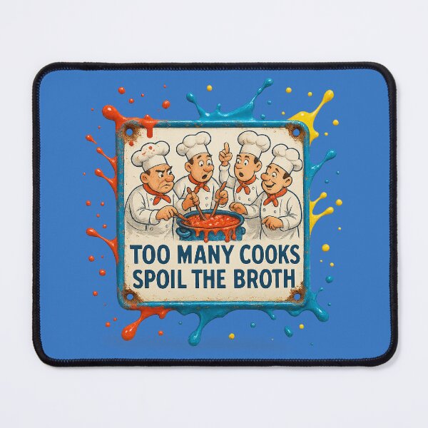 Item preview, Too many cooks spoil the broth – Humorous culinary art designed and sold by Girih.