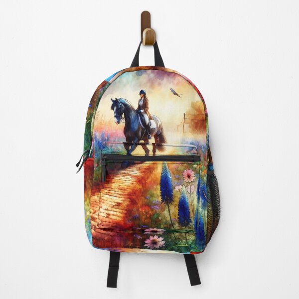 Item preview, Horse Voyage Through a Meadow of Colorful Wildflowers designed and sold by M-Y-A-R-T-.
