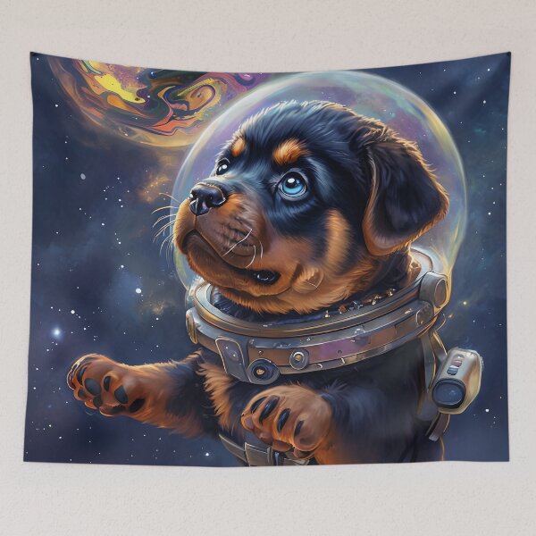 Item preview, Space puppy Rottweiler  designed and sold by MountAshDesigns.