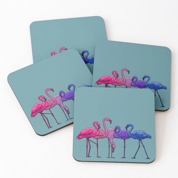 Item preview, Bi Flamingoes designed and sold by Art by Veya.