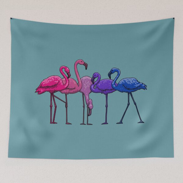 Item preview, Bi Flamingoes designed and sold by Art by Veya.