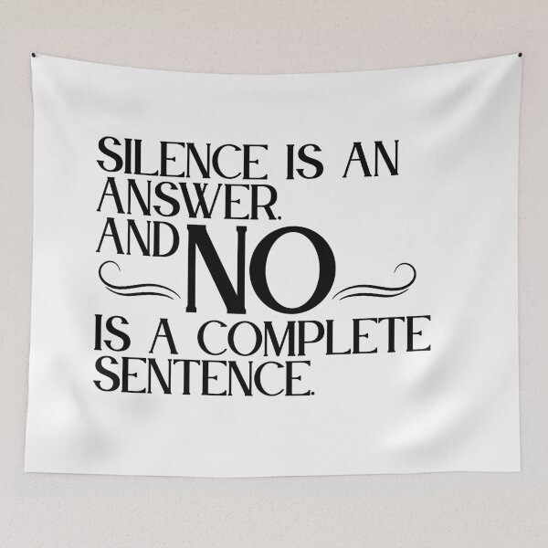 Item preview, Boundaries Wall Art | Silence Is An Answer | Self Worth Gift designed and sold by TextMuse.