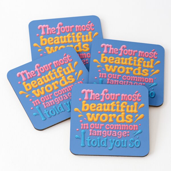 Item preview, The four most beautiful words – humorous art with saying designed and sold by Girih.