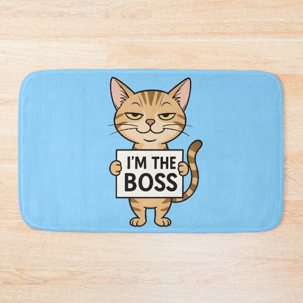 Item preview, I'm the Boss Cat – Funny Cartoon Cat with Big Ego designed and sold by WAUZ.