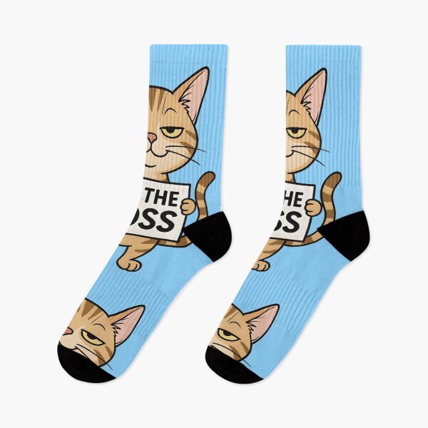 Item preview, I'm the Boss Cat – Funny Cartoon Cat with Big Ego designed and sold by WAUZ.