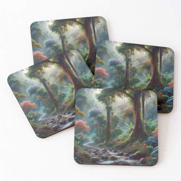 Item preview, Downpour in the Tropical Forest designed and sold by M-Y-A-R-T-.