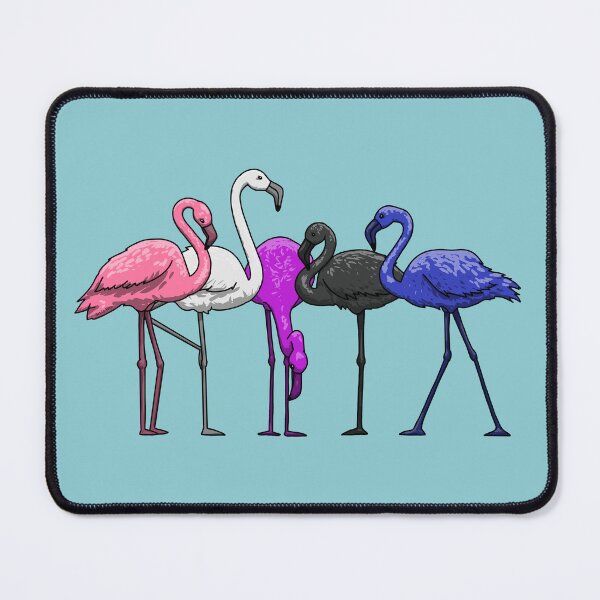 Item preview, Genderfluid Flamingoes designed and sold by Art by Veya.