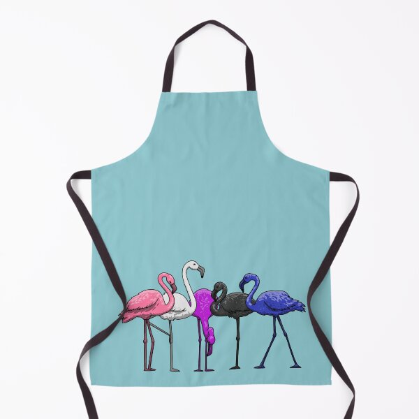 Item preview, Genderfluid Flamingoes designed and sold by Art by Veya.