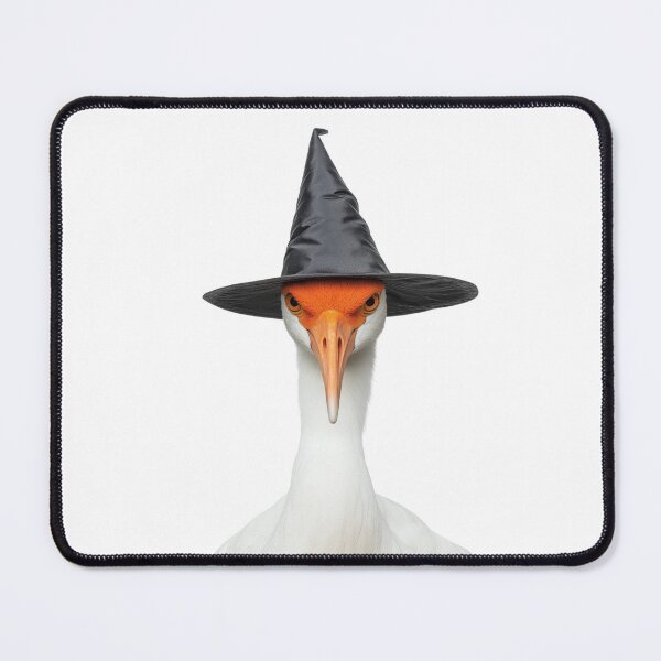 Item preview, Whooping Crane bird Wearing Halloween Witch Hat designed and sold by LazyOwlStore.