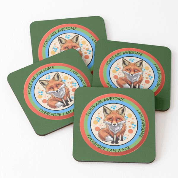 Item preview, Foxes Are Awesome I am Awesome Therefore I am A Fox Red Fox designed and sold by SurrealArtSzysz.